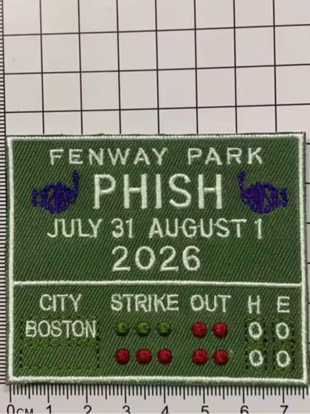 Fenway Park Phish Limited Edition 2026 Concert Patch